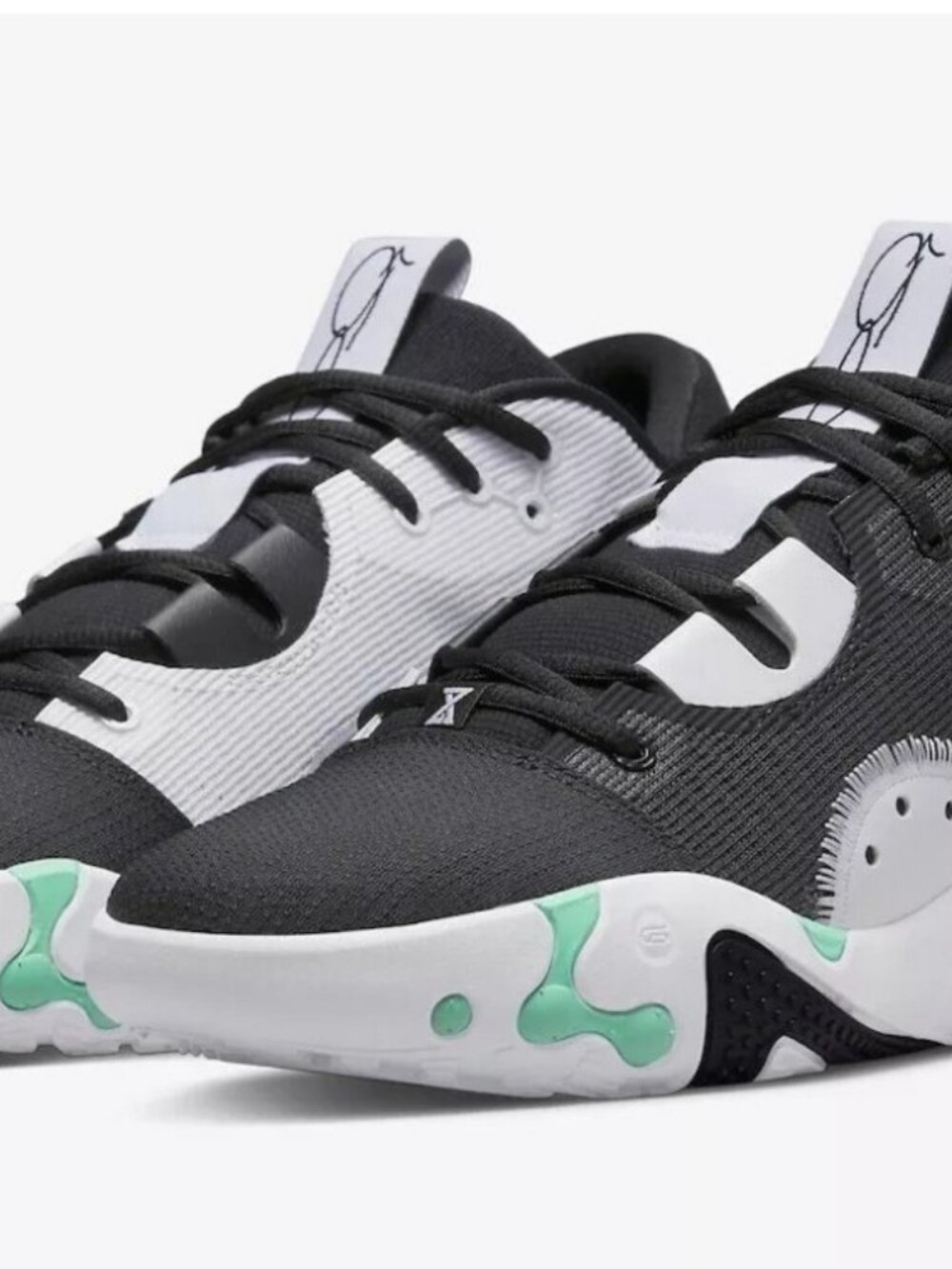 Nike Men PG 6 Black Mint Foam-White Size 5.5 Men / 7 Women DC1974-001 Basketball